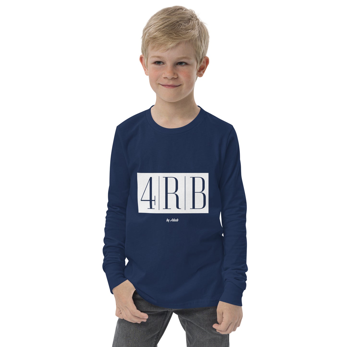 Youth Classic Long Sleeve Tee - White Logo